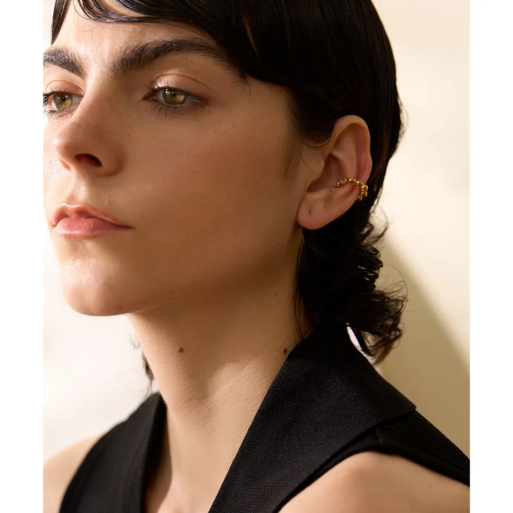 Yhpup 1PC Sterling Silver 925 Cubic Zirconia Earrings for Women High Quality Non-Piercing Clip-on Ear Bones Chic Jewelry Gift - Image 2