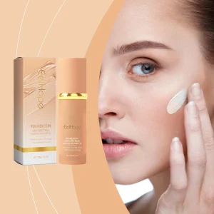 Warm Change Liquid Foundation Natural Luster Lightweight Texture Even Skin Tone Flawless Base Makeup Facial Liquid Foundation