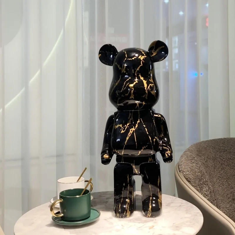 Aesthetic Bear Figure Resin Nordic Bear Statue Figurine Sculpture Luxury Livingroom Decoration Home Ornament Desk Accessories - Image 2