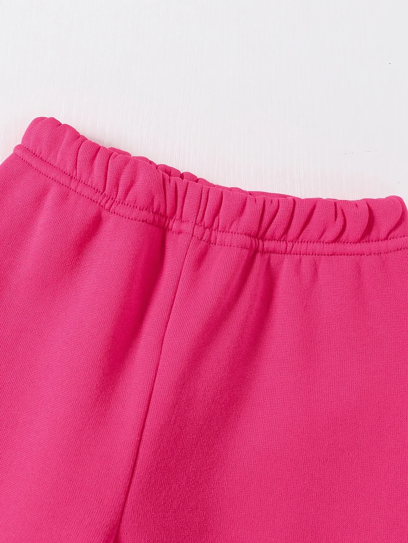 Newborn baby girl Autumn and Winter Edition Mom Little Baby Letter Printed Fleece hoodie and Pants Set - Image 4