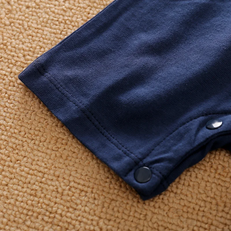 0-18Months Boys and Girls Baby Summer Short-Sleeve Romper Cute Pilot Cosplay Costume 100% Cotton Soft Comfortable 2025 Newborn - Image 6