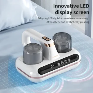 10Kpa Bed Mite HOMFISHVacuum Cleaner 5-in-1 Cordless UV-C Light Ultrasonic Technology Strong Suction Low Noise for Dust Pet Hair