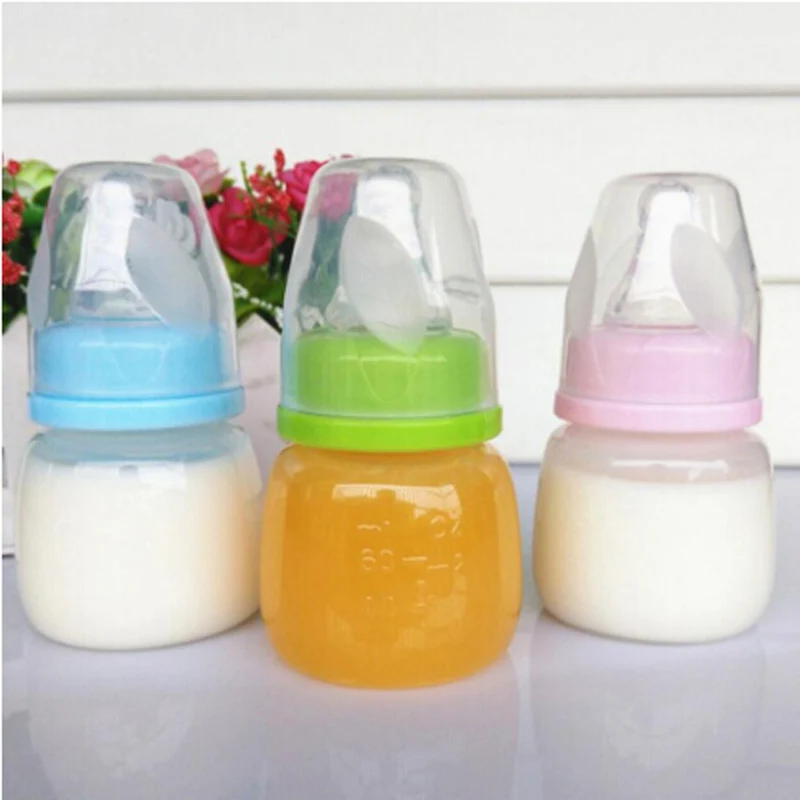60ML Baby Newborn Mini Portable Feeding Nursing Bottle BPA Free Safe Infant Nursing Nipple Care Feeder Fruit Juice Milk Bottles - Image 3