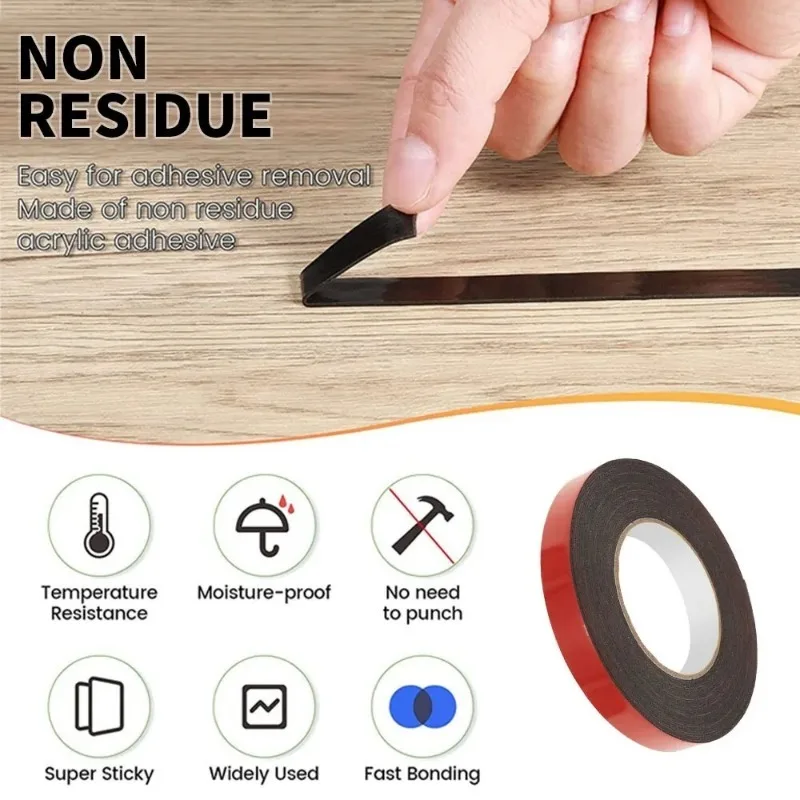 10M Heavy Strong Double Sided Tape Acrylic Foam Adhesive Two Face For Car Home Indoor Outdoor Decor Waterproof High Temperature - Image 4