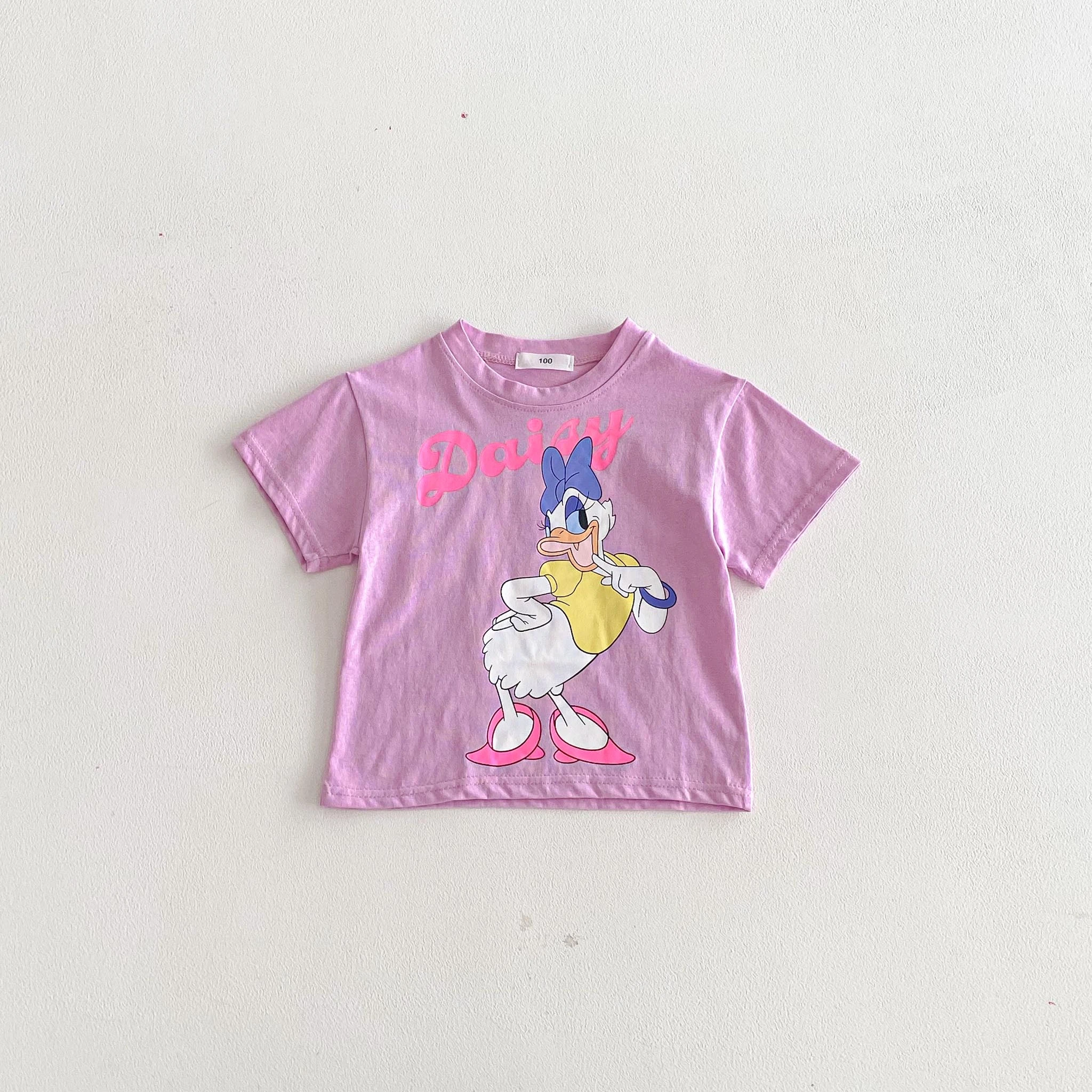 Daisy Minnie Printed Kids Summer Clothes Cartoon T-shirts Baby Girls Short Sleeved Tops Tees Children's Wear Casual T Shirt - Image 5