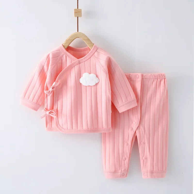 0-6M Baby Newborn Sets For Girls Boys Spring Infant Baby Boy Girl Set Casual Clothes For Girl Long Sleeve T Shirt Pants Suits - Image 2