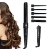 5 In 1 Professional Hair Curling Lron Hair Waver Pear Flower Cone Electric Hair Curler Roller Curling Wand