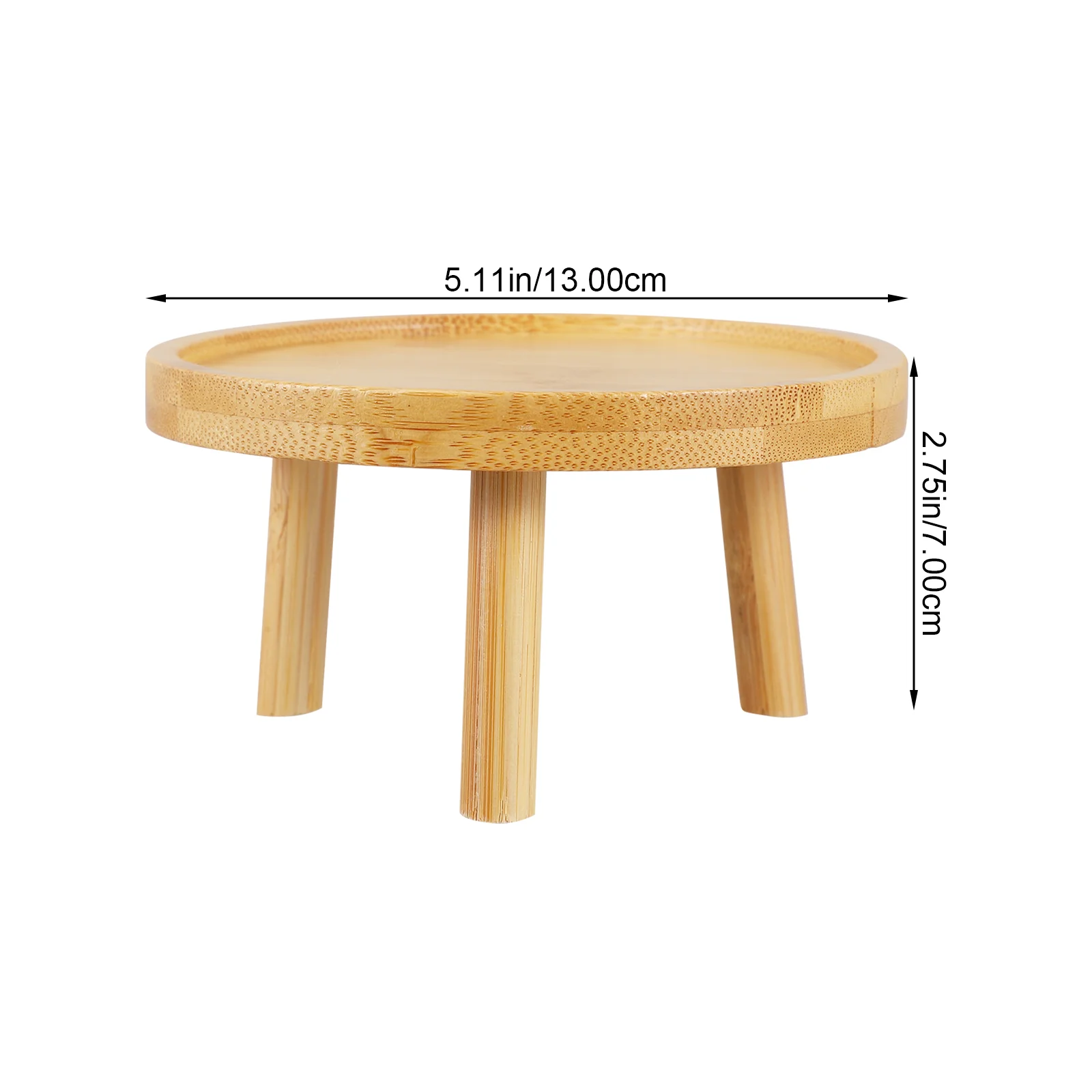 Round Wood Decorative Rack Solid Wood Flower Pots Vintage Indoor Garden Balcony Planter Stands Smooth Modern Planter - Image 2