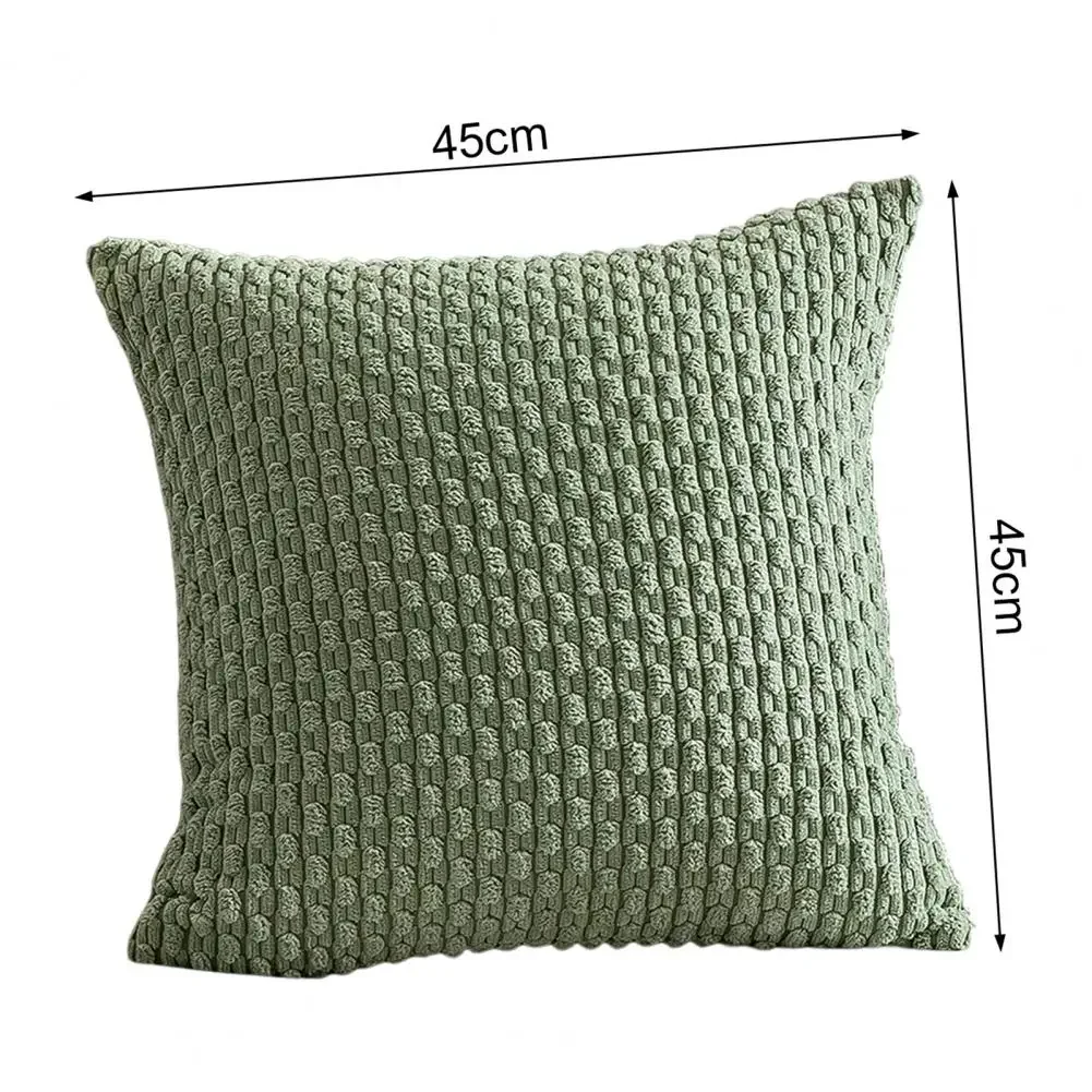 Sofa Throw Pillow Cover Invisible Zipper Soft Decorative Solid Color Couch Bed Sofa Corduroy Cushion Cover Home Decor 45x45CM - Image 6