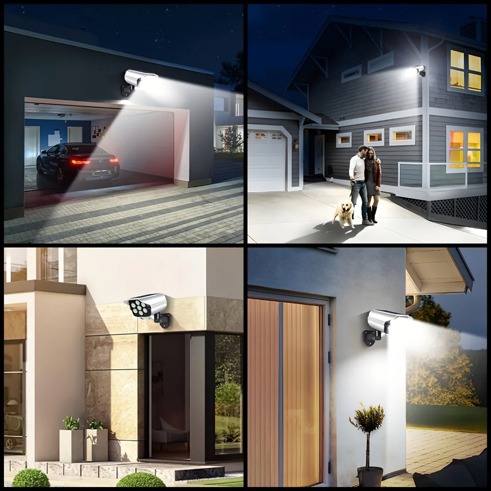 Outdoor Motion Sensor Solar Lights 2000 Lumens 77LED Solar Motion Sensor LED Light Outdoor Camera Wireless Security Floodlights - Image 3