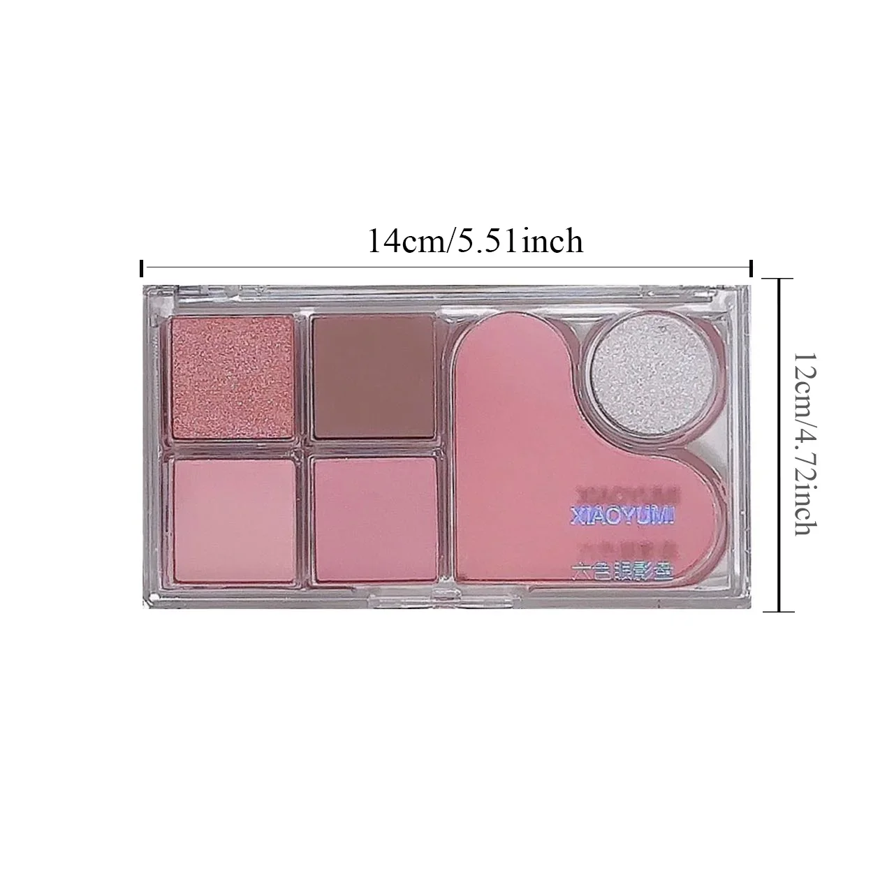 Eight-color eyeshadow palette with light - earthy tones, low saturation, high-gloss pearlescent color, easy to apply - Image 6