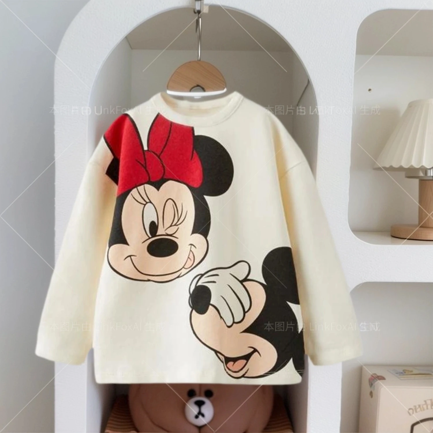 Disney Autumn New Style Clothes Cartoon Hooded Tops 0-7Years Old Boys Fashion Loose Sweatshirts Toddler Cute Printing Hoodies - Image 3