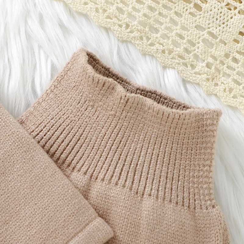 Infant Girls Clothes Sets Autumn Solid Long Sleeve Sweaters Cardigans+Pants Newborn Knitted Outfits 0-9m Toddler 2pcs Tracksuits - Image 5