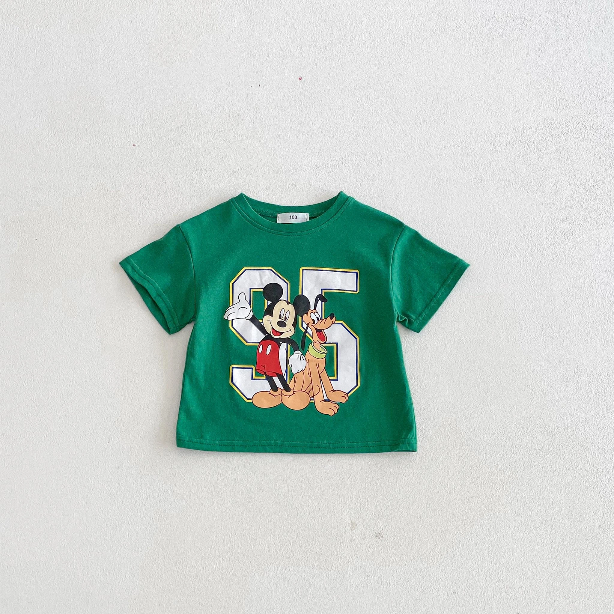 Disney Mickey T-shirt For Boy Clothes Summer Fashion Casual Short Sleeved Tops Tees Children's Wear Simple Cartoon T Shirts - Image 5