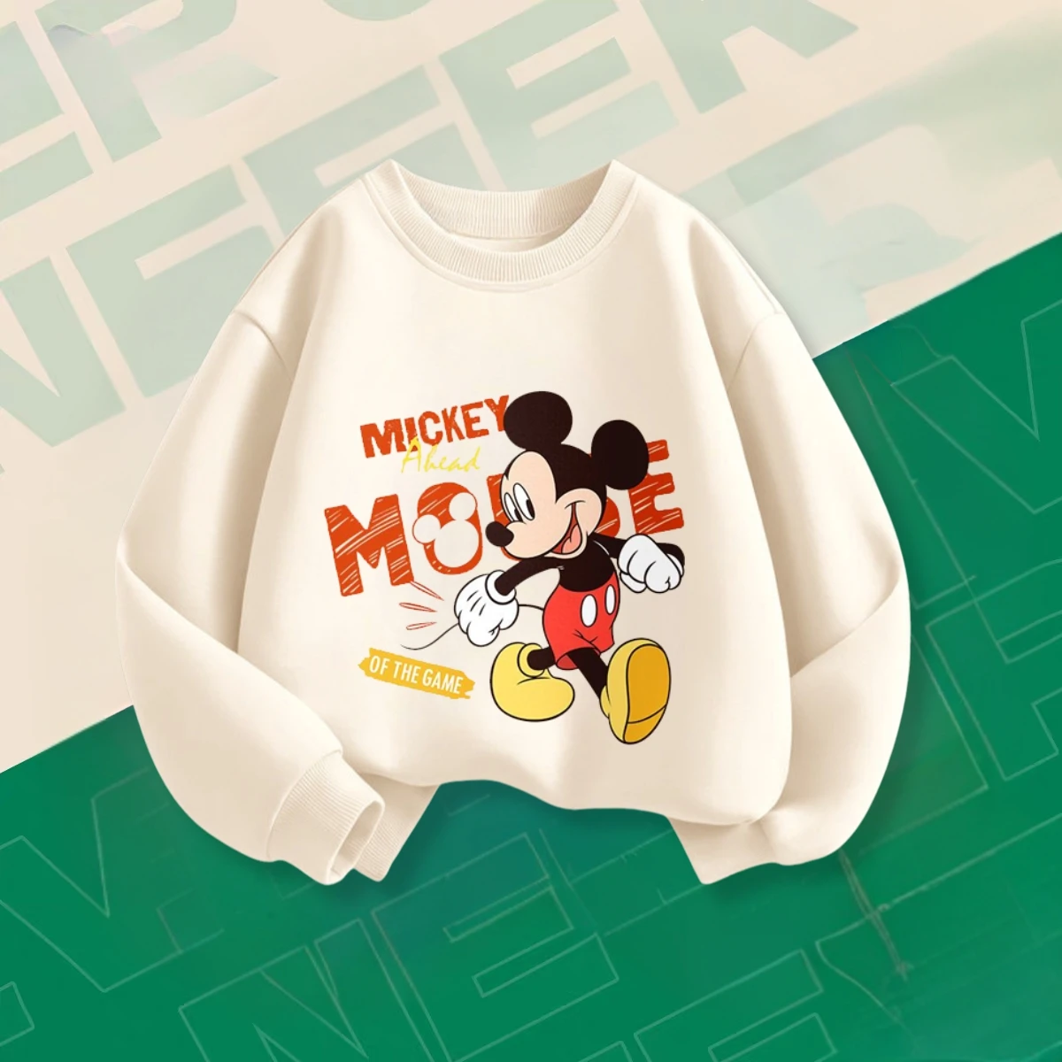 Mickey Print Children's Hoodie Long Sleeved Tops Spring/fall Kids Clothing Boutique Fashion Baby Girl Boy Casual Sweatshirts - Image 5