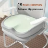 1pc Ergonomic Memory Foam Office Chair Cushion,Adjustable Hip & Waist Support, Portable Comfort for Home, Car, and Office Use