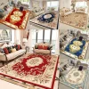 Regal Red Persian Style Carpet Luxury Living Room Decor Elegant Sofa Rug Bedroom Bedside Rug Lounge Floor Mat Kitchen Mat Gifts