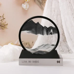 Sandscape Kinetic Sand Art Frame Quicksand 3D Dynamic Liquid Hourglass Moving Sand Painting Flowing Sand Office Home Decor Gifts