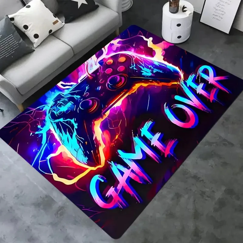 2025 Gaming for Boys Room Gamer Casual Carpet with Controller Design Rug Game Room Bedroom Decor Nonslip Machine Washable Mat - Image 3