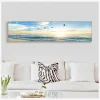Canvas Painting Panorama Scandinavian Wall Art Picture for Living Room Sunsets Natural Sea Beach Landscape Posters and Prints