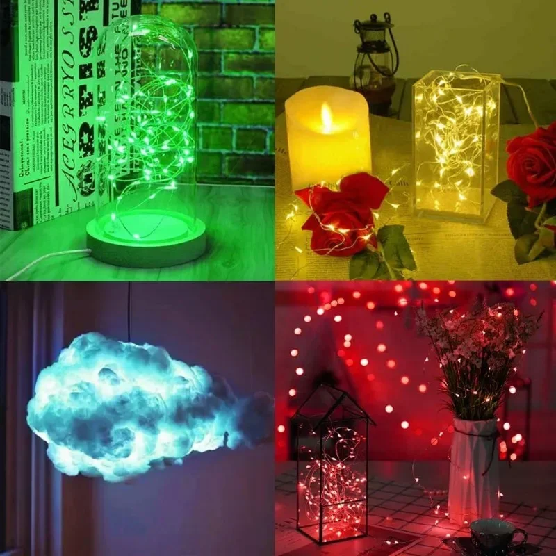1M 2M 3M 5M 10M 20M 30M Copper Wire LED String lights Holiday lighting Fairy Garland For Christmas Tree Wedding Party Decoration - Image 6