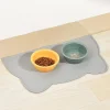 Cat Dog Mat Food Non-Slip Leak Proof Pet Silicone Mat Food Bowl Pad Feeding Cushion for Cats Dogs Pet Accessories GDDM01