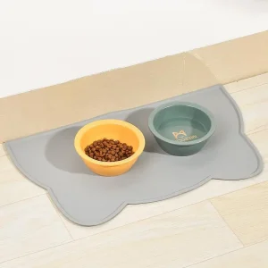 Cat Dog Mat Food Non-Slip Leak Proof Pet Silicone Mat Food Bowl Pad Feeding Cushion for Cats Dogs Pet Accessories GDDM01