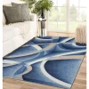 Geometric Art Carpet High-end Feel Light Luxury Living Room Fully Covered Anti Slip Rug Bedroom Kitchen Winter Warm Foot Mats