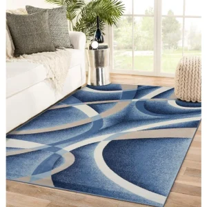 Geometric Art Carpet High-end Feel Light Luxury Living Room Fully Covered Anti Slip Rug Bedroom Kitchen Winter Warm Foot Mats
