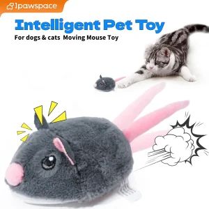 Electric Interactive Mouse Cat Toys Funny Plush Toy Smart Pet Interactive Movement Toys Fast Moving Pet Cat Accessories
