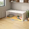 Cat Cage for Home Use, Indoor, Does Not Take up Space, Built-In Litter Box with Toilet, Integrated Kitten Nest, One Bedroom and One Living Room