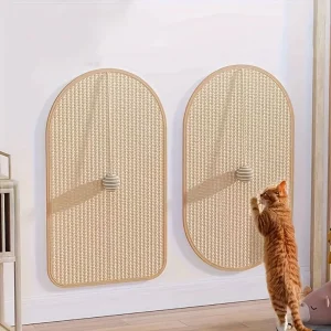 Sisal Cat Scratching Pad - Durable, Sofa-Safe Scratch Board with Playful Toy for Cats, Cat Mat