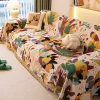 Painted Sofa Cover Home Sofa Towel Living Room Sofas Cover Cloth Anti-cat Scratch Non-slip 3 Seater Sofa Cover Full Set