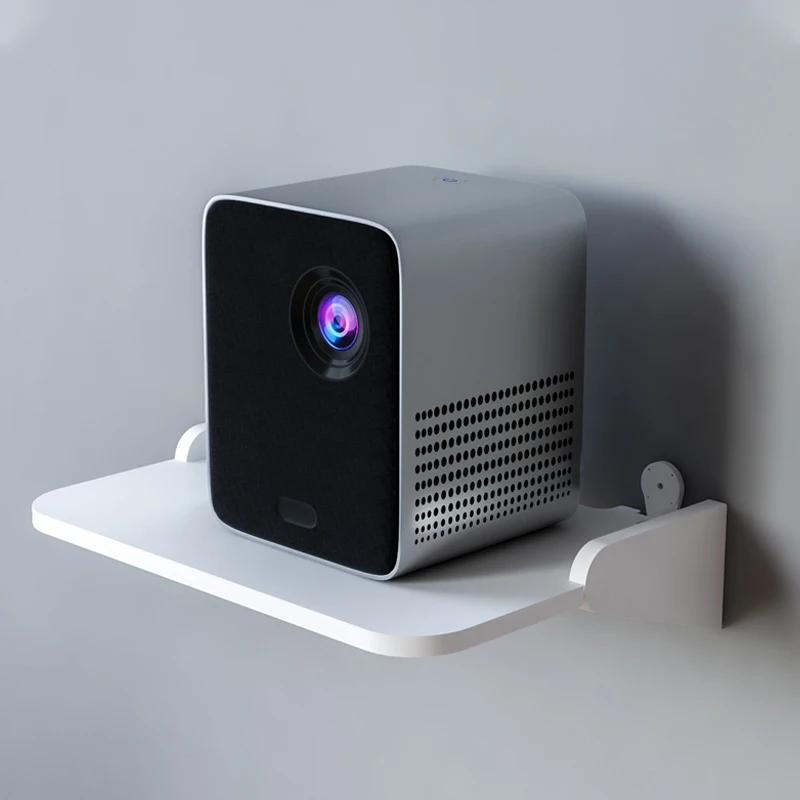 Camera Projector Wall Mount Shelf No Drill Router Wifi Hanging Storage with Hooks Multi Device Home Office Floating Organizer