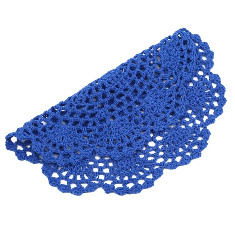 Modern Lace Table Place Mat Dish Round Glass Pad Cloth Crochet Drink Placemat Cup Mug Tea Coaster Handmade Doily Kitchen - Image 6