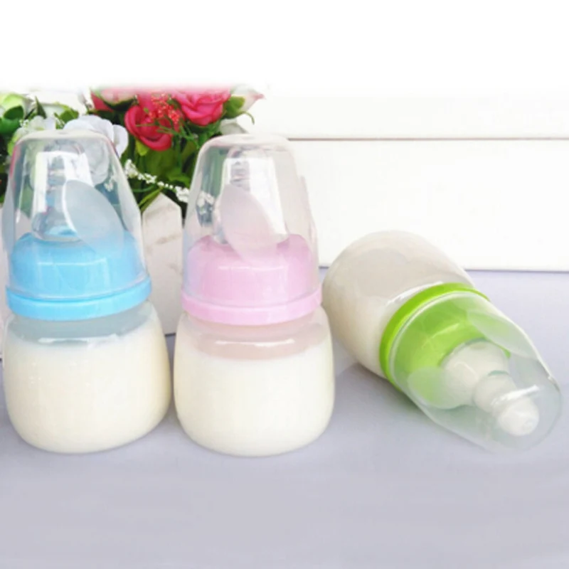 Baby Newborn Mini Feeding Nursing Bottle Portable Infant Nurse Nipple Care Feeder Fruit Juice Milk Bottles Children Supplies