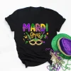New Orleans Tee Funny Mardi Gras Carnival Lover Shirt Fat Tuesday Gift Mardi Gras Festival Shirts Graphic Tops Clothing
