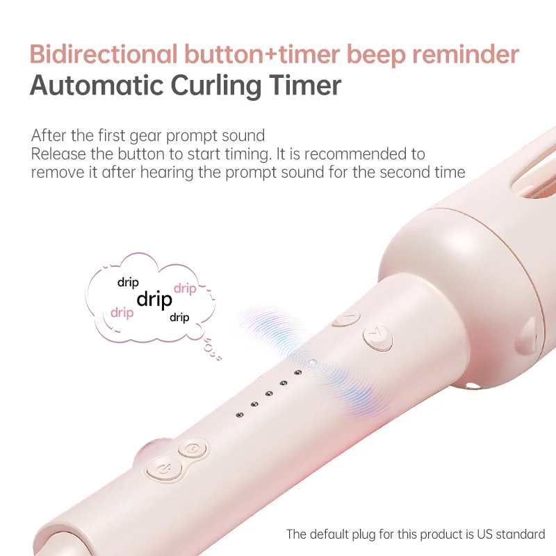 Automatic Hair Curler Negative Ion Ceramic Curling Iron - 40mm Large Wave Perm for Home Use, Lazy Person Electric Curling Wand - Image 5
