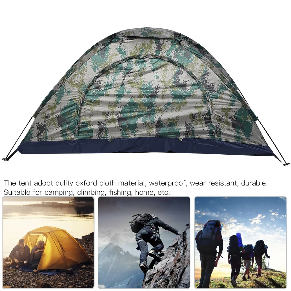 Camping Tent Fishing Tent Leisure Tent Outdoor Single Person Leisure Windproof Tent for Camping Fishing Climbing Camouflage - Image 2