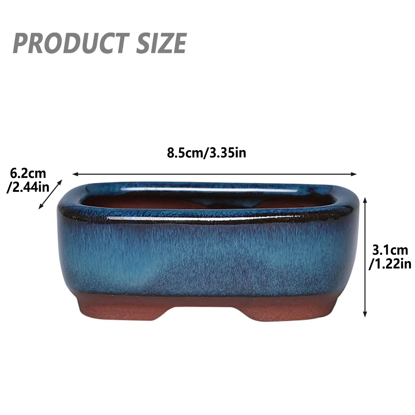 Ceramic Flower Pots with Drain Hole with Vent Design Easy to for Indoor and Outdoor Plants - Image 5