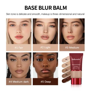 Waterproof Foundation 5Colors Base Blurring Long Lasting Control Oil Matte Bronze Facial Liquid Foundation Cosmetics Makeup