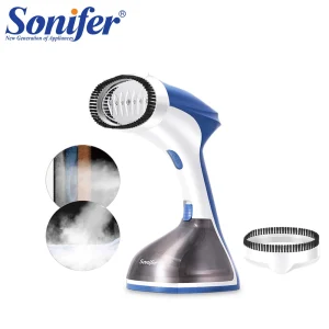 Portable Steam Hanging Iron 1500W Steam Maker Handheld Garment Steamer Overheat protection with brush head included Blue, Pink