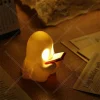 Reading Ghost Model Adorable Spirit Statue with Open Book, Spooky Cute Desk Decor for Halloween/Gifts