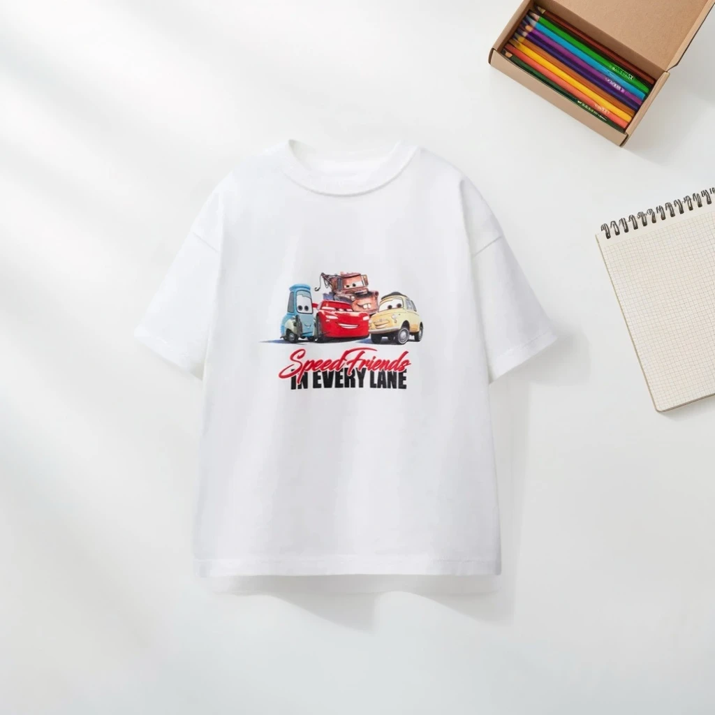 Cartoon Car Pattern Boys T-shirt Summer Clothing Fashion Popular Brand Kids Short Sleeve Tops Tees Toddler Costume T Shirts - Image 5