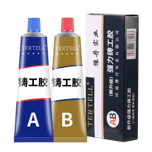 Strong Metal Repair Glue Heat Resistance AB Glue Sealant High Strength Cold Welding Glue Magic Plastic Repair Casting Adhesive