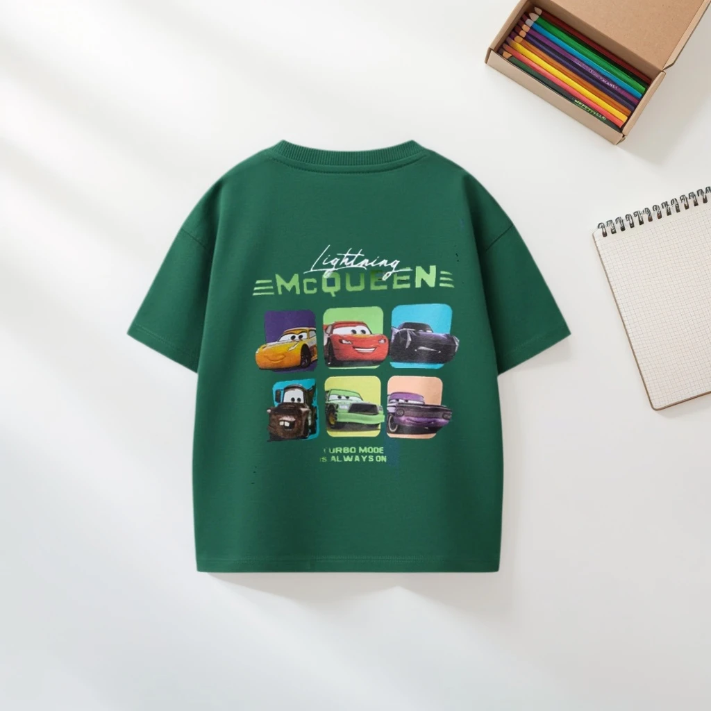 Cartoon Car Pattern Boys T-shirt Summer Clothing Fashion Popular Brand Kids Short Sleeve Tops Tees Toddler Costume T Shirts - Image 4