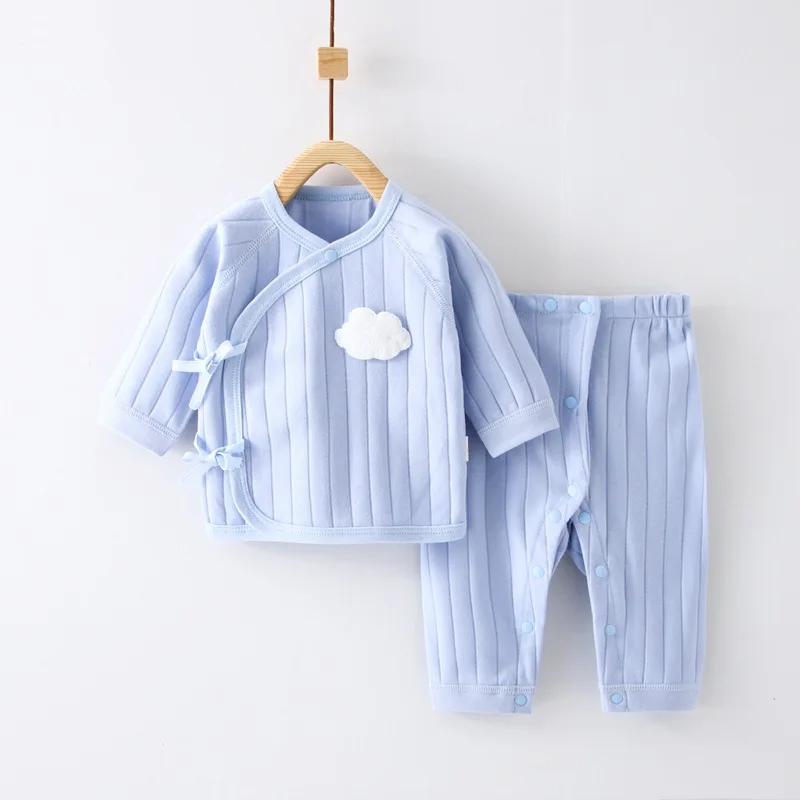 0-6M Baby Newborn Sets For Girls Boys Spring Infant Baby Boy Girl Set Casual Clothes For Girl Long Sleeve T Shirt Pants Suits - Image 3