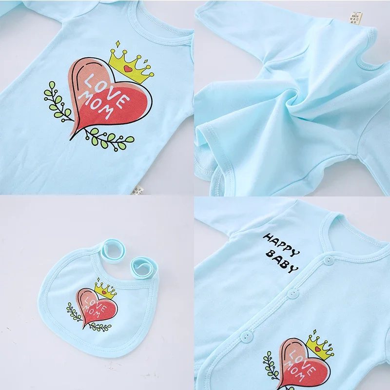 0-3months Cotton Set 10 Pcs/set Girl Boy Clothes Suits for Baby Infant soft safe - Image 4