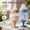 180ML goblet baby bottle, milk cup, baby drinking water, household cup, direct drinking juice, wine bottle, birthday gift