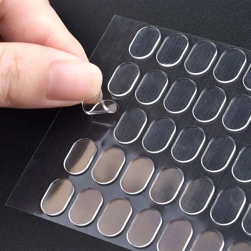 5 Sheets Nano Gel Mat Transparent Tape Round Traceless Removable Sticky Double-Sided Adhesive Tape For DIY For Fixed Item - Image 2
